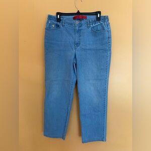 Gloria Vanderbilt Jeans Light Wash Straight Leg Stretchy 14